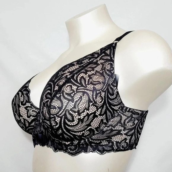 38DDD Paramour 375021 Sophia Longline Unlined Underwire Bra Black NWT - Picture 2 of 5